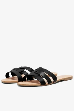 Best Only Shoes Onlfeli-4 Pu Slip On Sandal 4517025 Black