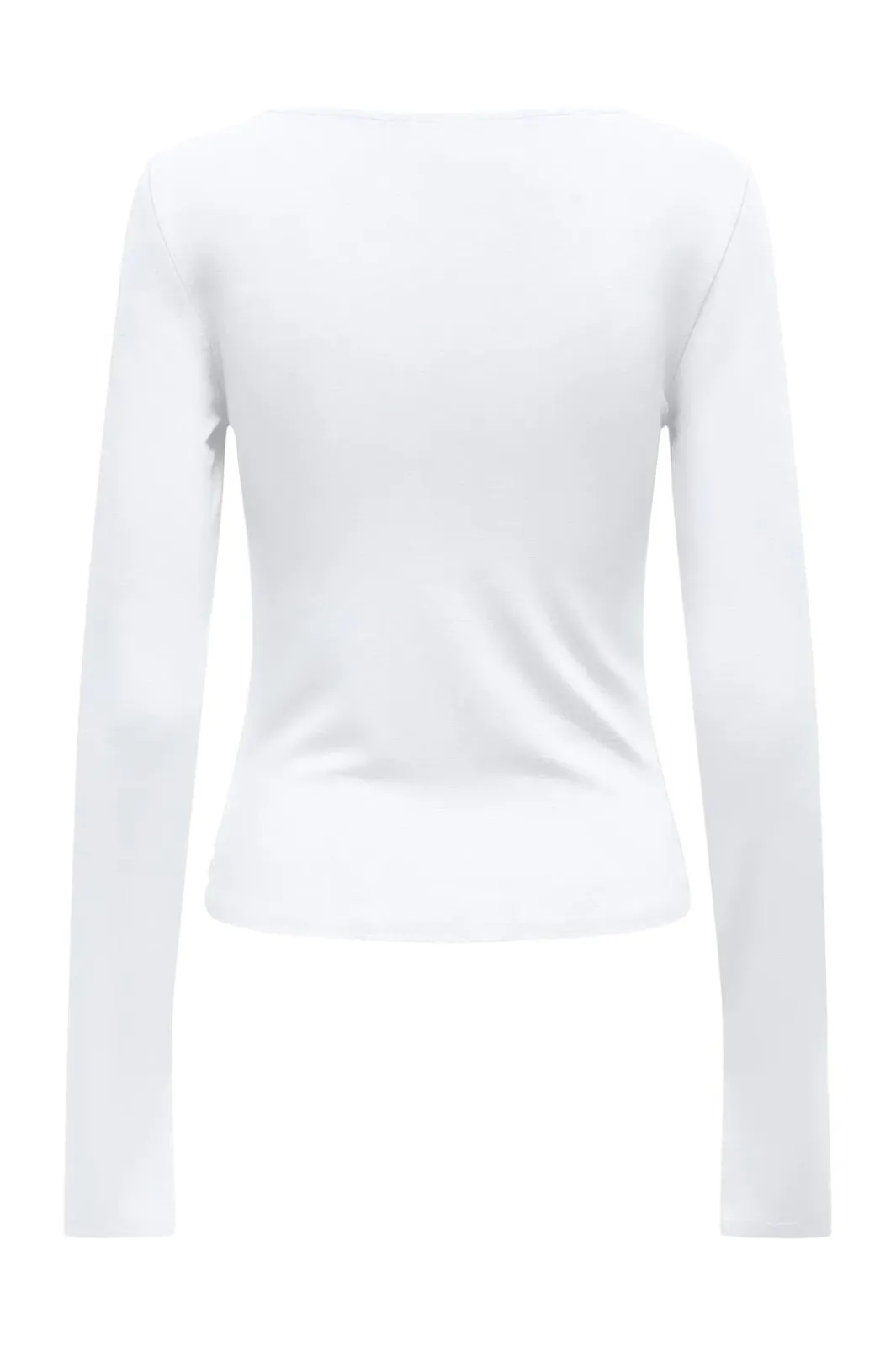 Hot Only Onlfelina L/S Boatneck Slit Top 4671816 White