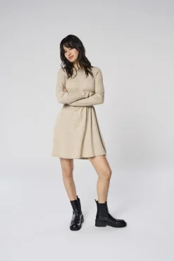 Outlet Only Onlfia Life Ls Cable Dress Knt 4338442 Weathered Teak Melange