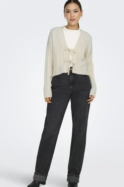 Best Only Onlfia Ls String Cardigan Knt Nca 4510273 Whitecap Gray