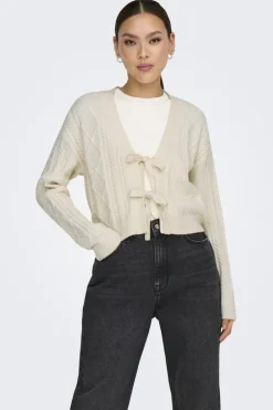 Best Only Onlfia Ls String Cardigan Knt Nca 4510273 Whitecap Gray