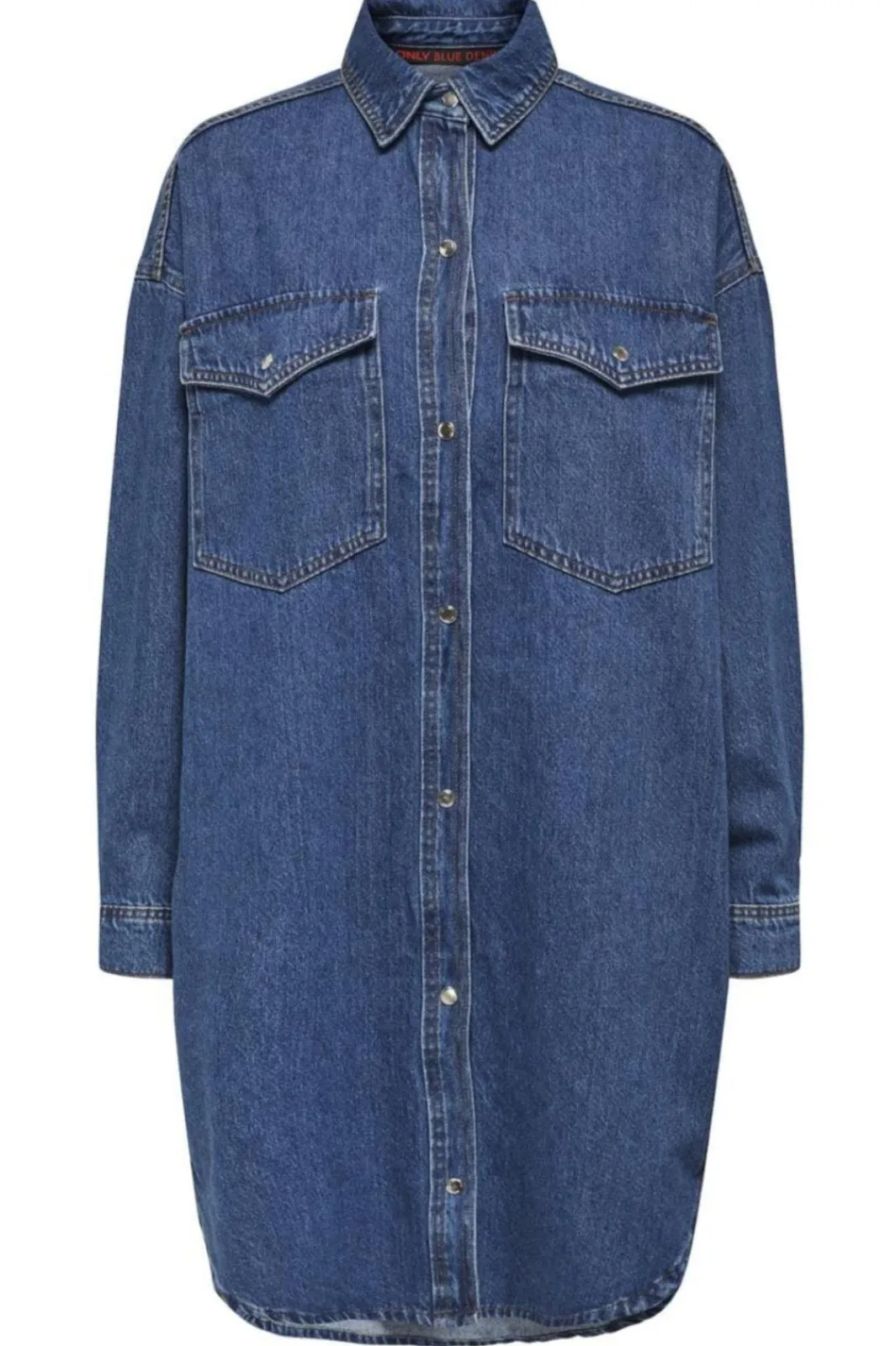 Discount Only Onlfloyd Ls Ovs Dress Azg 4706110 Medium Blue Denim