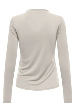 Hot Only Onlfree Life L/S Drape Top 4891910 Pumice Stone