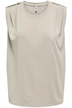 Clearance Only Onlfree Life S/L Modal Satin Mix Top 4736087 Feather Gray