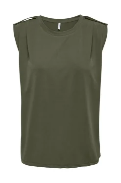 Online Only Onlfree Life S/L Modal Satin Mix Top 4278225 Kalamata