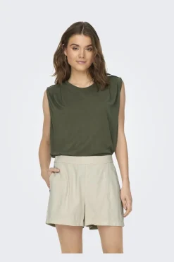 Online Only Onlfree Life S/L Modal Satin Mix Top 4278225 Kalamata