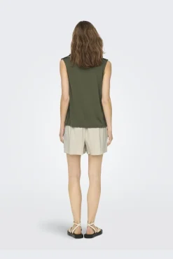 Online Only Onlfree Life S/L Modal Satin Mix Top 4278225 Kalamata
