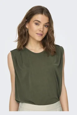 Online Only Onlfree Life S/L Modal Satin Mix Top 4278225 Kalamata
