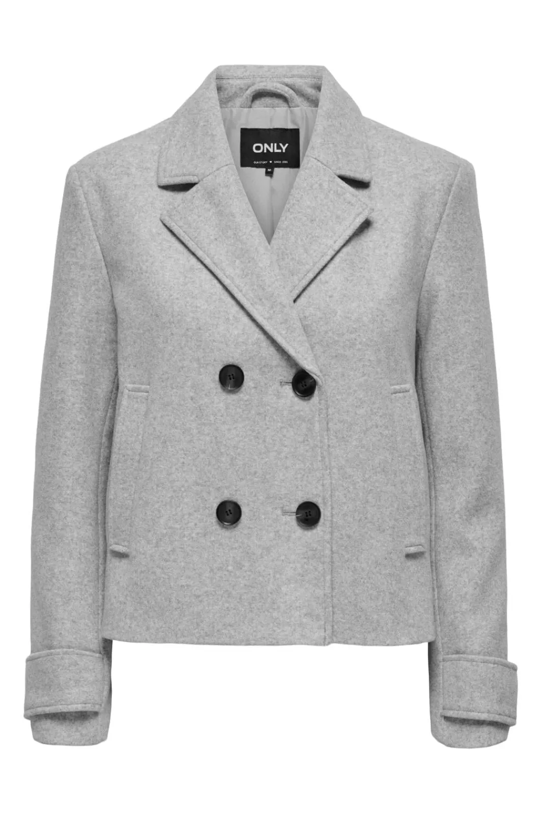 Best Only Onlfreja Life Short Db Jacket 4595231 Light Grey Melange Melange