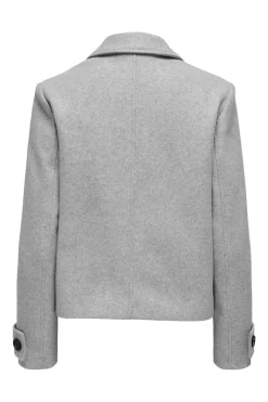 Best Only Onlfreja Life Short Db Jacket 4595231 Light Grey Melange Melange