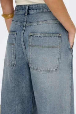 Hot Only Onlgia Mid Loose Baggy Dot413 4520397 Medium Blue Denim