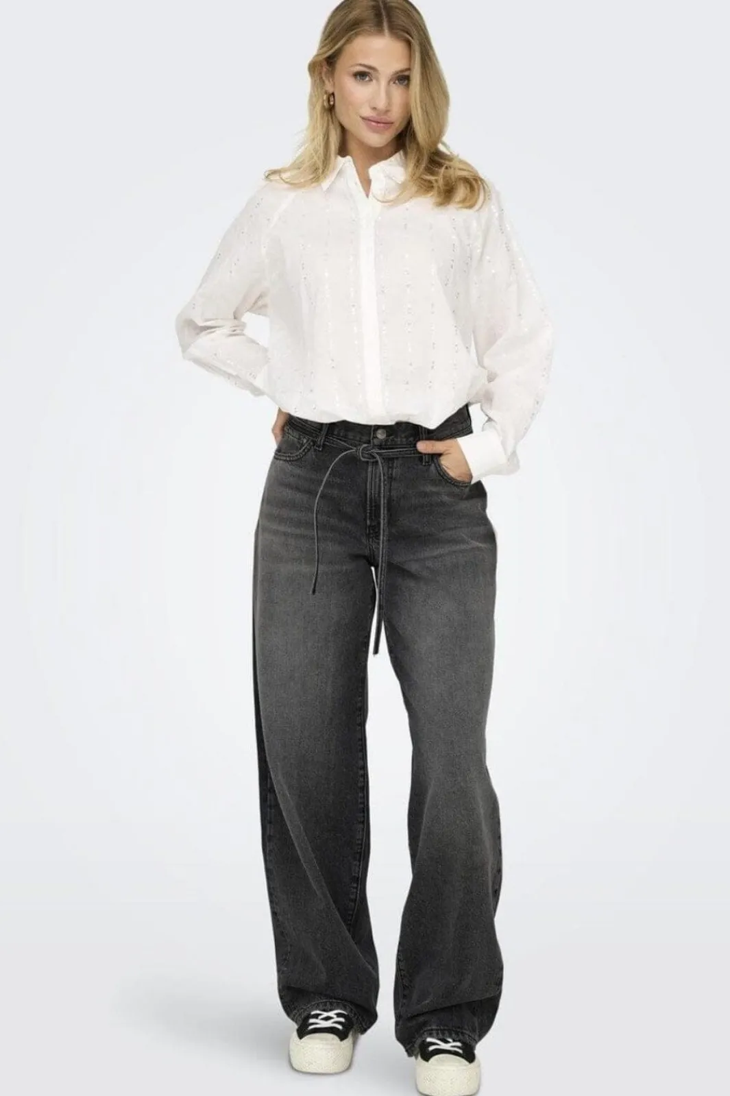 Only Onlgianna Straight Dot980 4740253 Washed Black