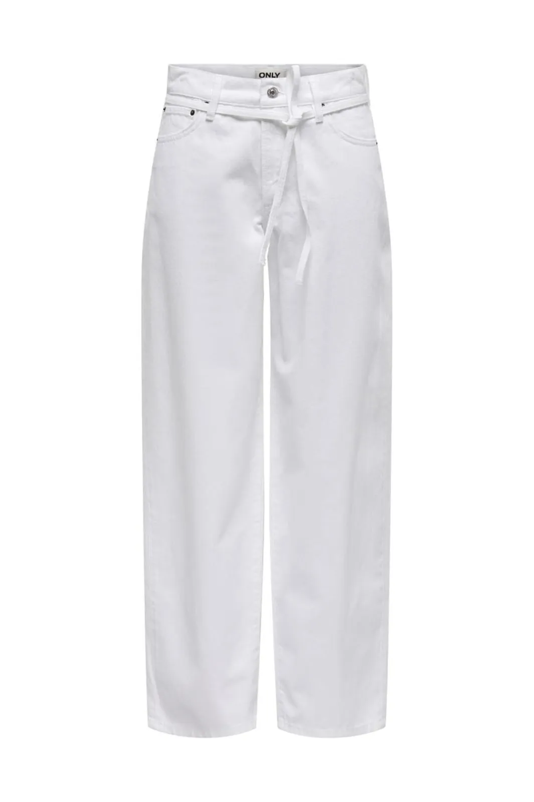 Hot Only Onlgianna Straight Jeans White Dot 4720515 White Denim