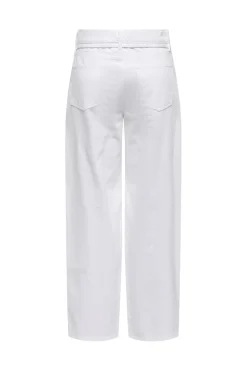 Hot Only Onlgianna Straight Jeans White Dot 4720515 White Denim