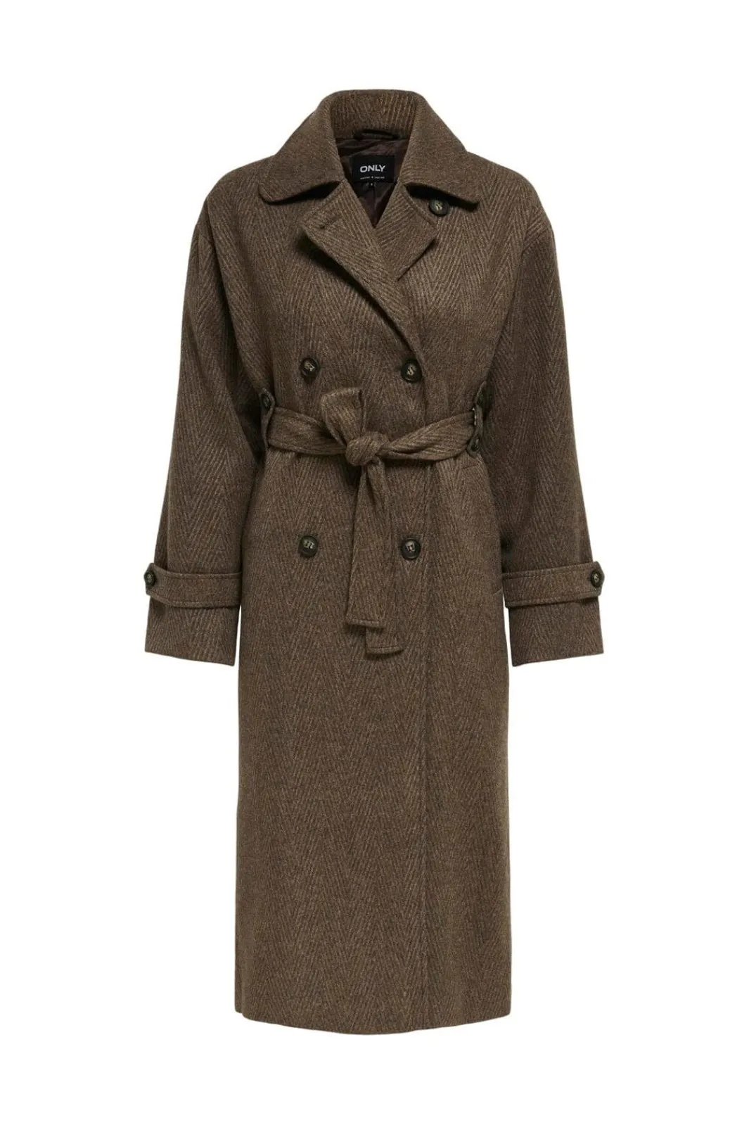 Only Onlgina Life Coat 4817765 Seal Brown