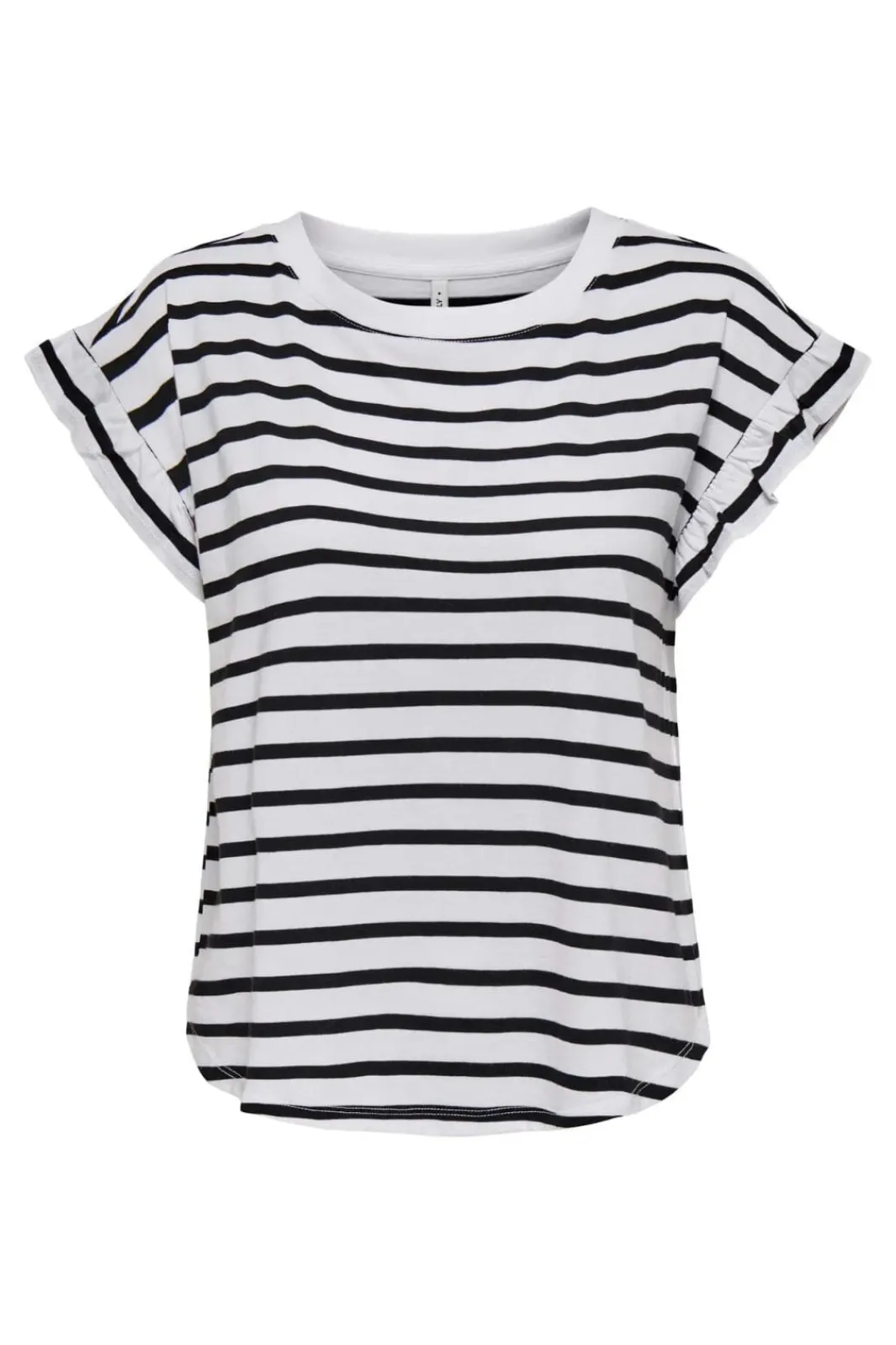 Sale Only Onlgrape S/S Frill O-Neck Top 4740065 Bright White Black