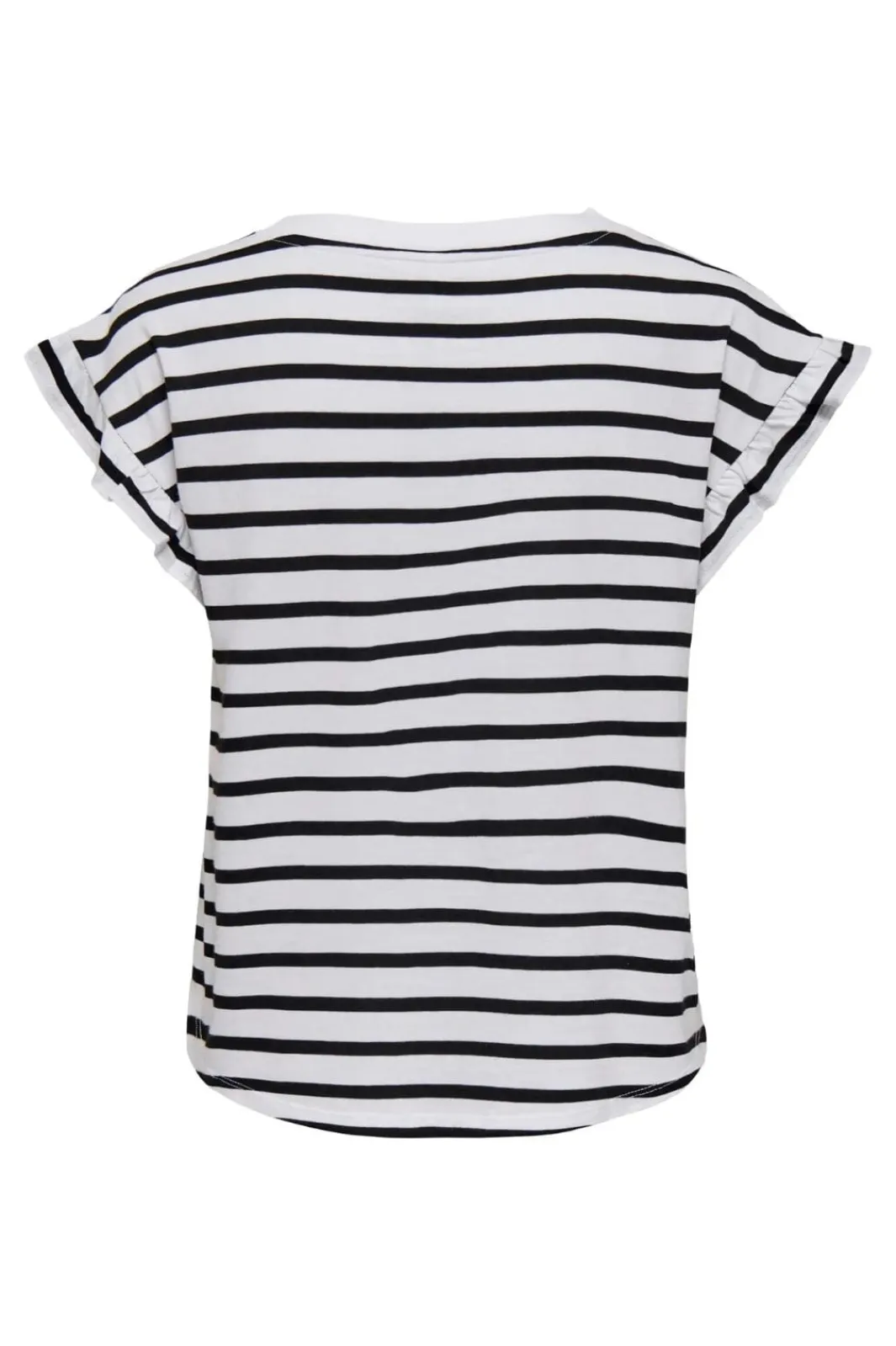 Sale Only Onlgrape S/S Frill O-Neck Top 4740065 Bright White Black