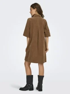 Best Only Onlgry-Nessa S/S Cord Dress 4854608 Toasted Coconut