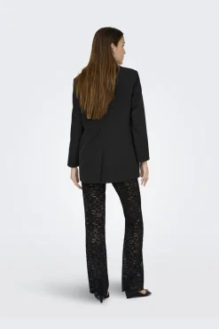 New Only Onlhattie-Lana L/S Overs Mel Blazer Tlr 4757822 Black