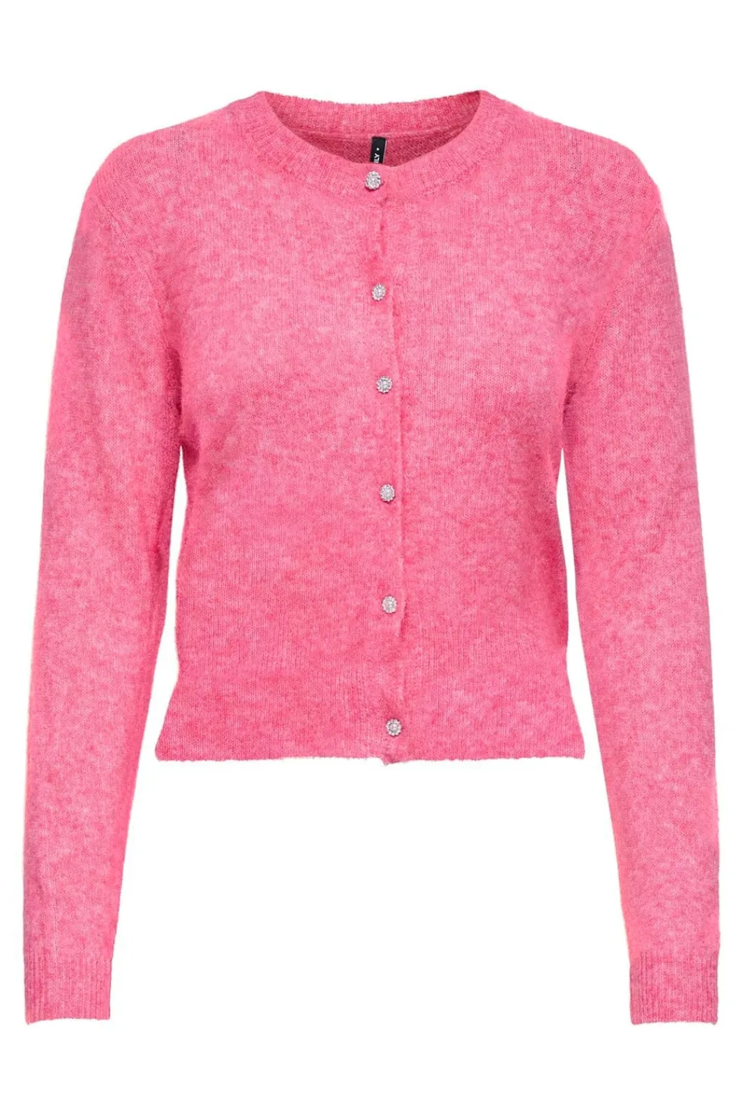 Online Only Onlhavanna Ls Button Cardigan Knt 4927894 Pink Lemonade Melange/Bling Button