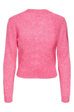Online Only Onlhavanna Ls Button Cardigan Knt 4927894 Pink Lemonade Melange/Bling Button