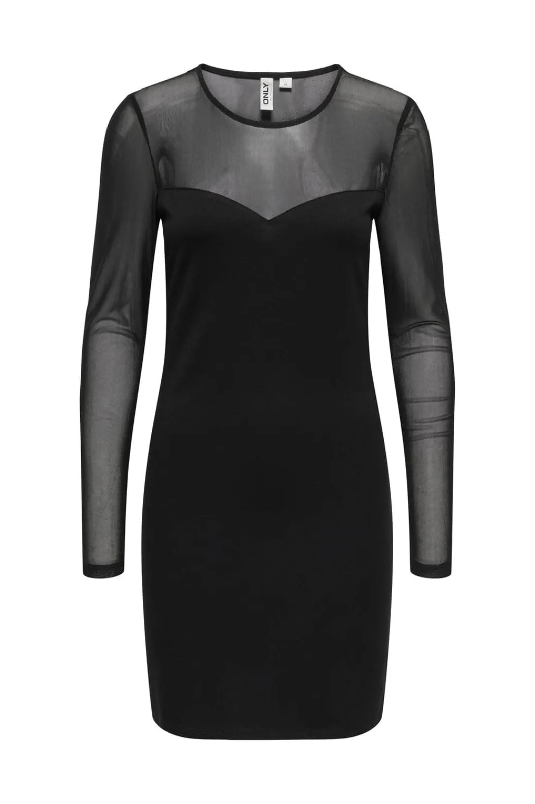 Clearance Only Onlheart-Becki L/S Mix Bodycondress 4866333 Black