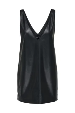 Hot Only Onlheidi Faux Leather Spencer Dress 4851972 Black
