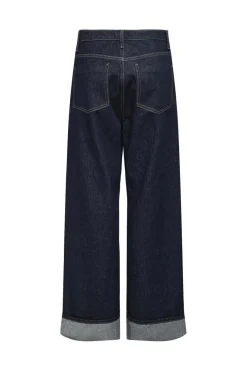Best Only Onlhope Wide Fold Up Rinse Cro 4740254 Dark Blue Denim Rinse