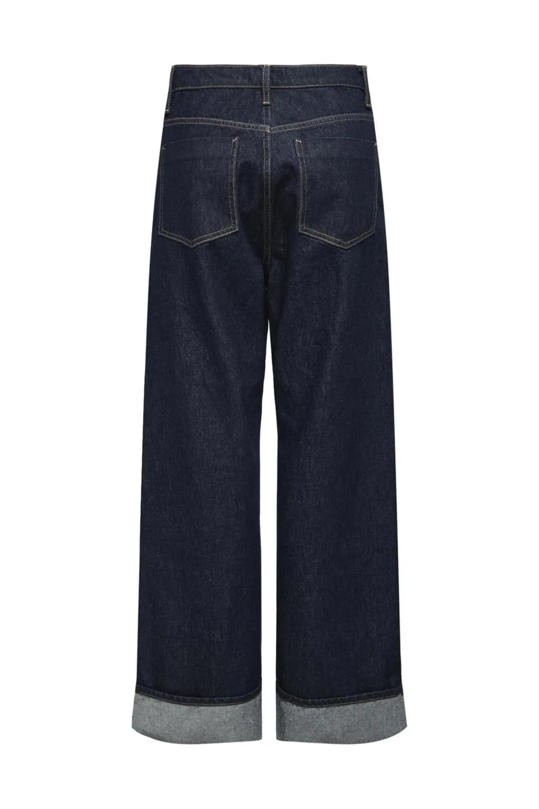 Best Only Onlhope Wide Fold Up Rinse Cro 4740254 Dark Blue Denim Rinse