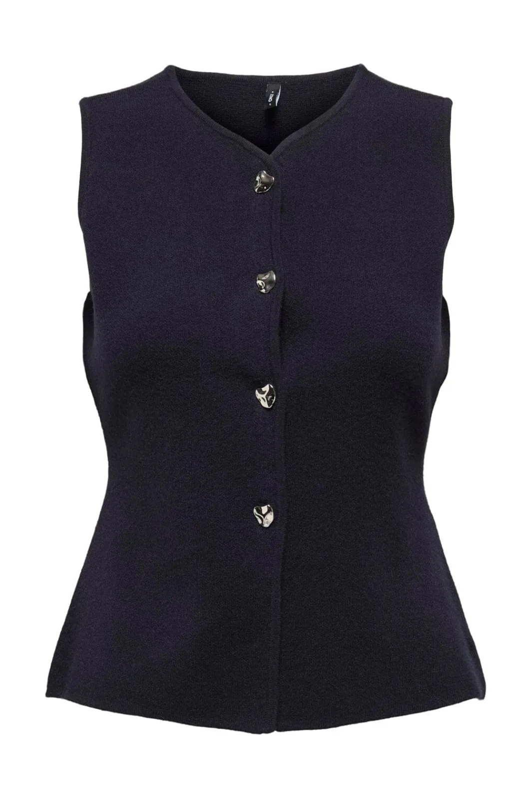 Online Only Onlibi Button Sl Vest Cc Knt 4947079 Night Sky Silver Button