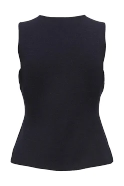Online Only Onlibi Button Sl Vest Cc Knt 4947079 Night Sky Silver Button