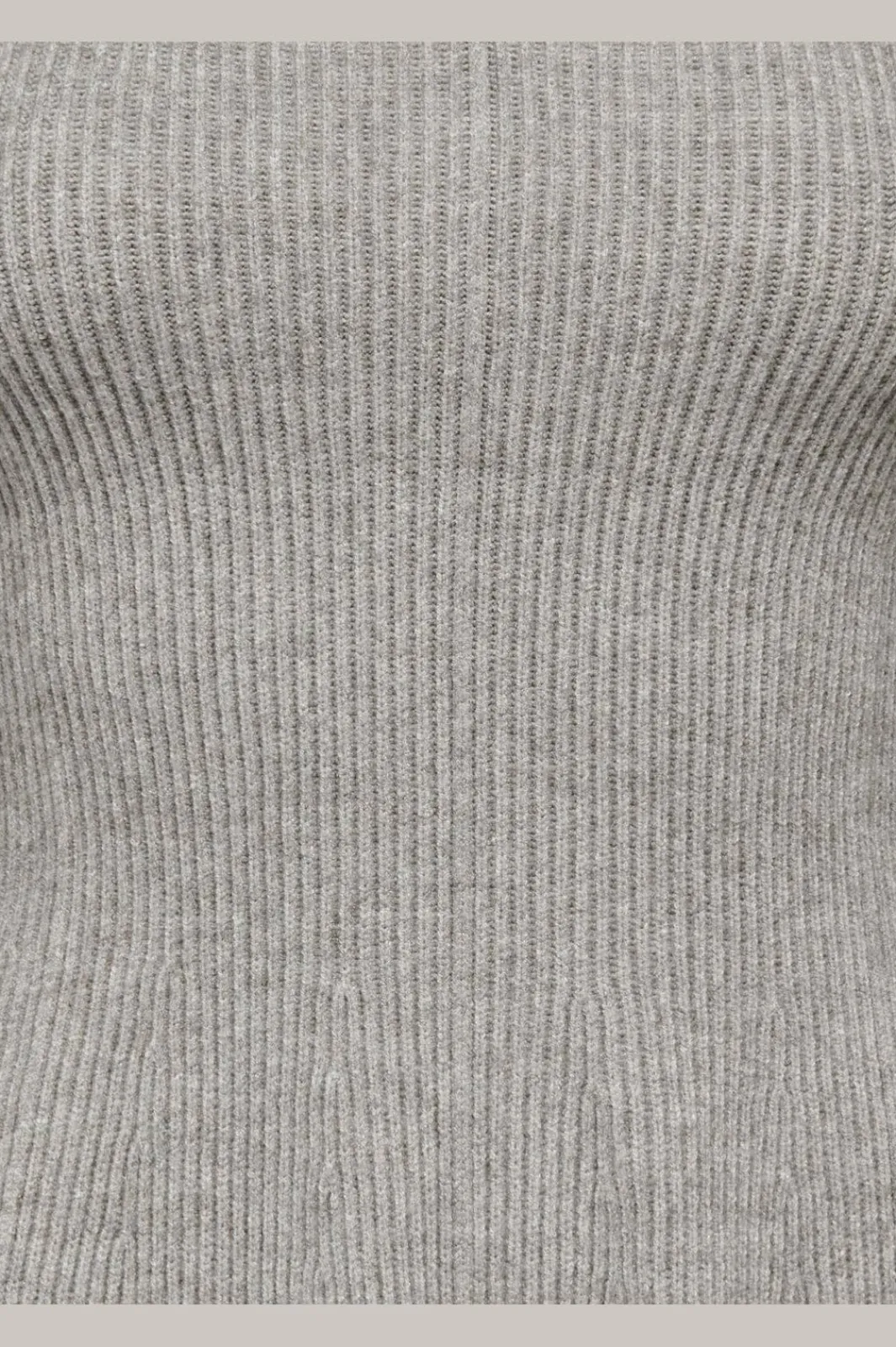 Discount Only Onlibi Ls V-Neck Rib Peplum Cc Knt 5021070 Medium Grey Melange