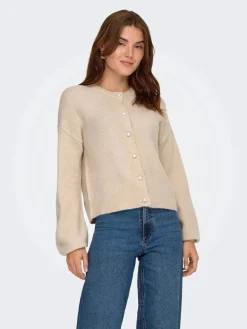 Hot Only Onlisabella L/S Cardigan Knt 4901813 Pumice Stone Melange
