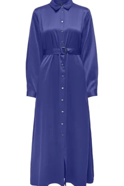 Best Only Onljane Life L/S Belt Shirt Dress 4663020 Clematis Blue