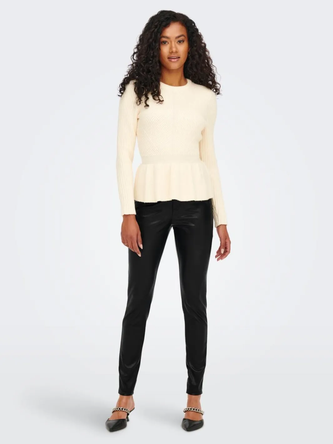Sale Only Onljessie Fauxleather Zip Pant Cc 3960483 Black