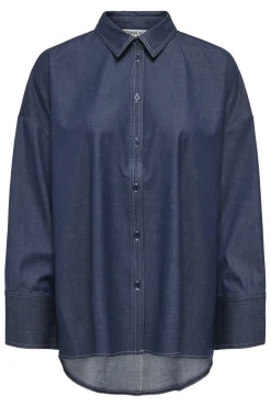 Only Onljina L/S Stitch Shirt Cc 4863706 Naval Academy W. Contrast Stitch