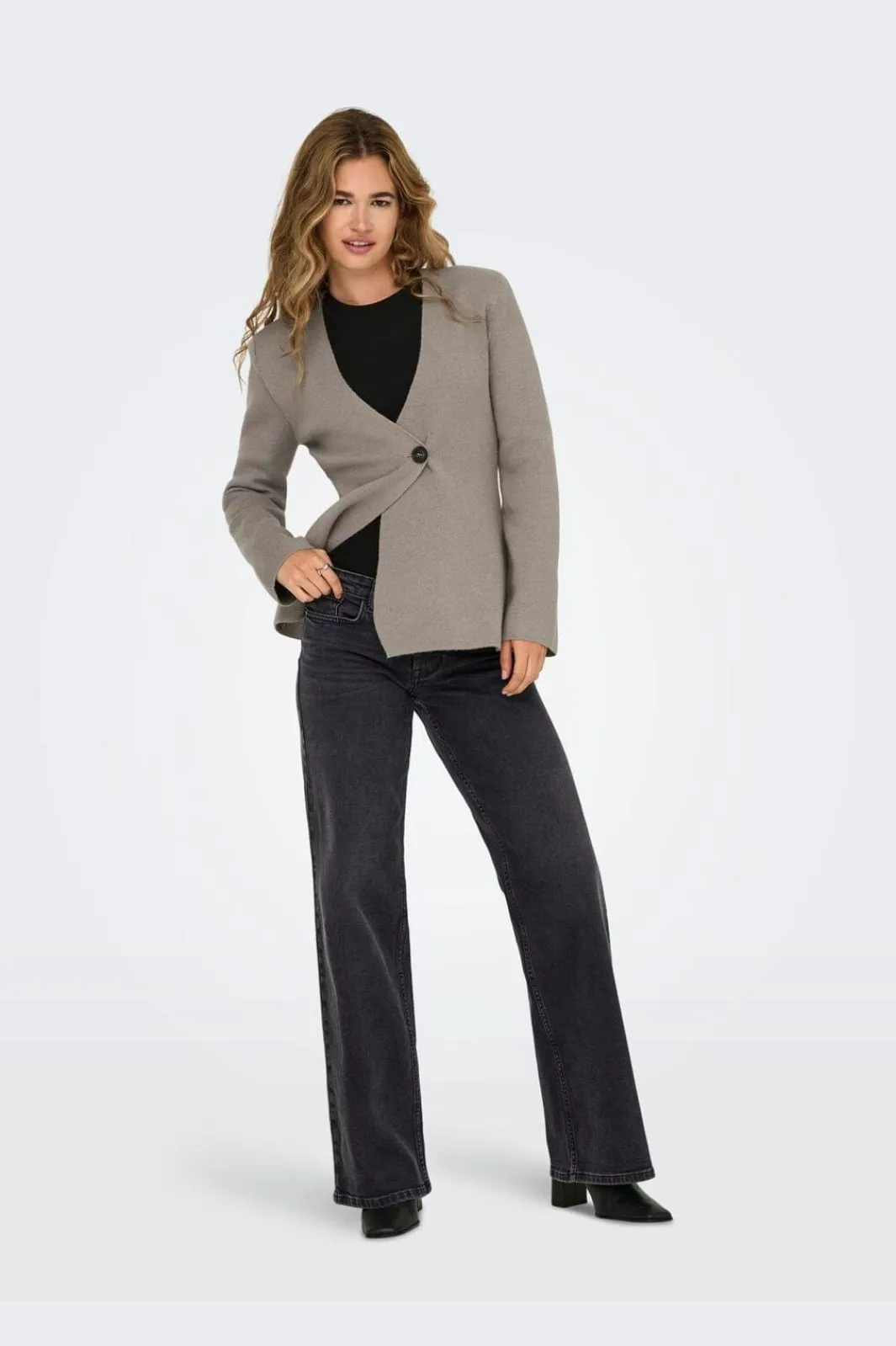 New Only Onljudy Lw Wide Leg Tai Epp 4680454 Washed Black