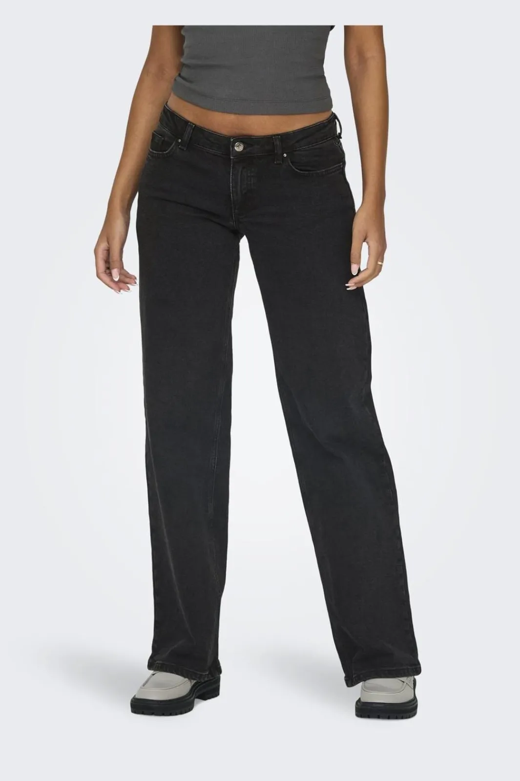 Sale Only Onljuicy Lw Wide Leg Rea1099 4597585 Washed Black