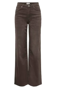 Sale Only Onljuicy Wide Leg Brown Dot 4982454 Dark Brown Denim