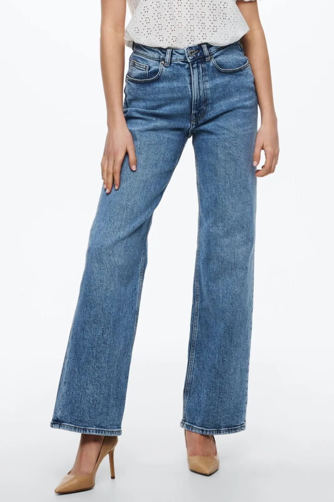 Online Only Onljuicy Wide Leg Rea365 3860808 Medium Blue Denim Nas365