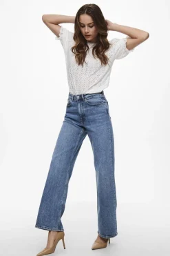 Online Only Onljuicy Wide Leg Rea365 3860808 Medium Blue Denim Nas365