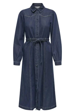 Only Onljulie Ls Dress Qyt 4802433 Dark Blue Denim