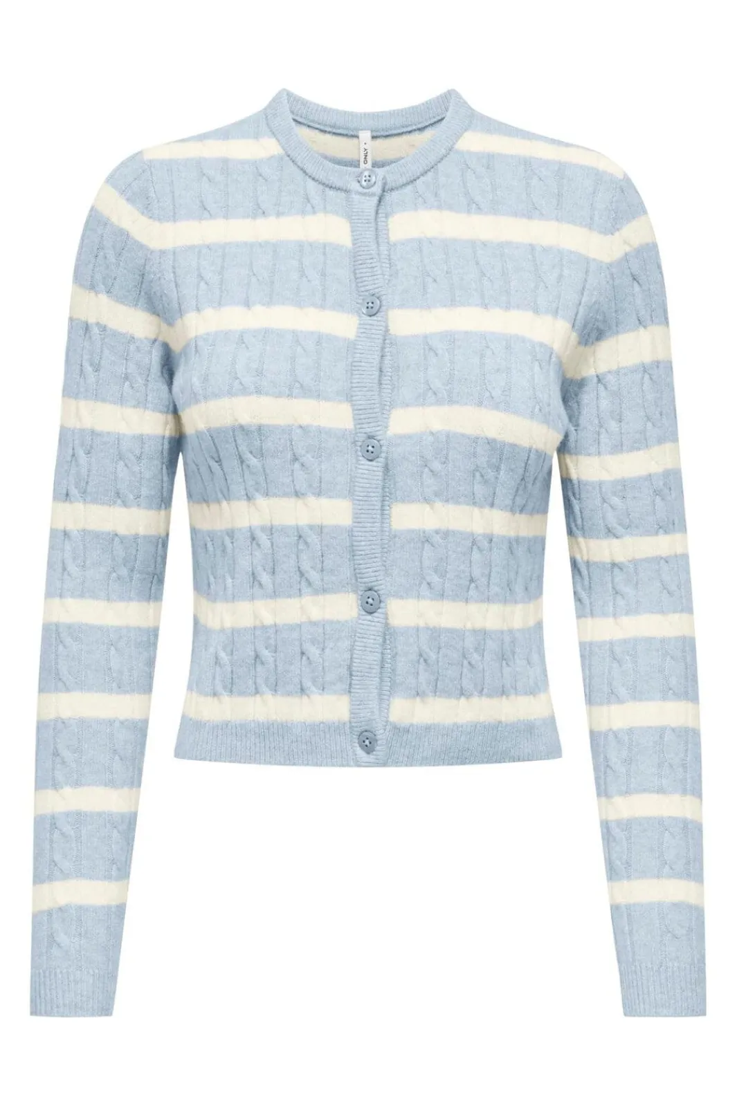 Best Only Onlkatia Ls Cable Button Cardigan Cc Knt 4959317 Cashmere Blue Melange/Babys Breath/Dtm Button