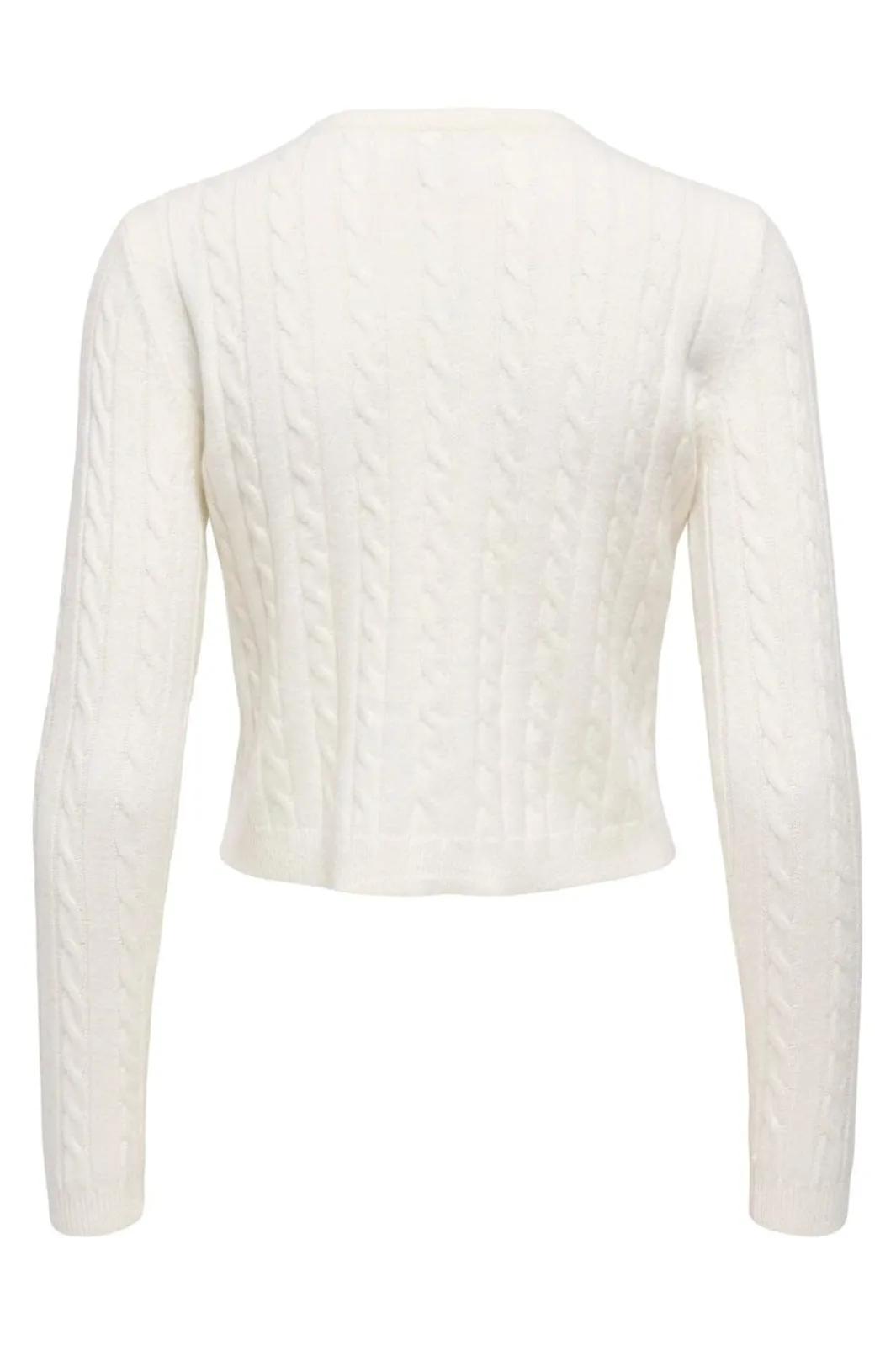 Online Only Onlkatia Ls Cable Button Cardigan Cc Knt 4959314 Baby'S Breath True Red Heart Emb/Dtm Button