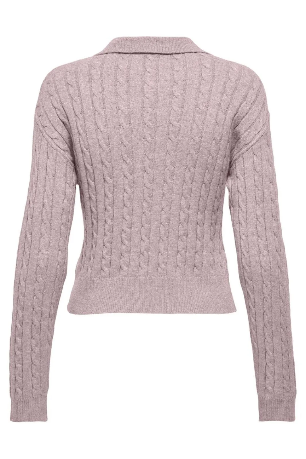 Sale Only Onlkatia Ls Cable Polo Cc Knt 4959340 Burnished Lilac Mel/True Red Heart Emb/Dtm Button