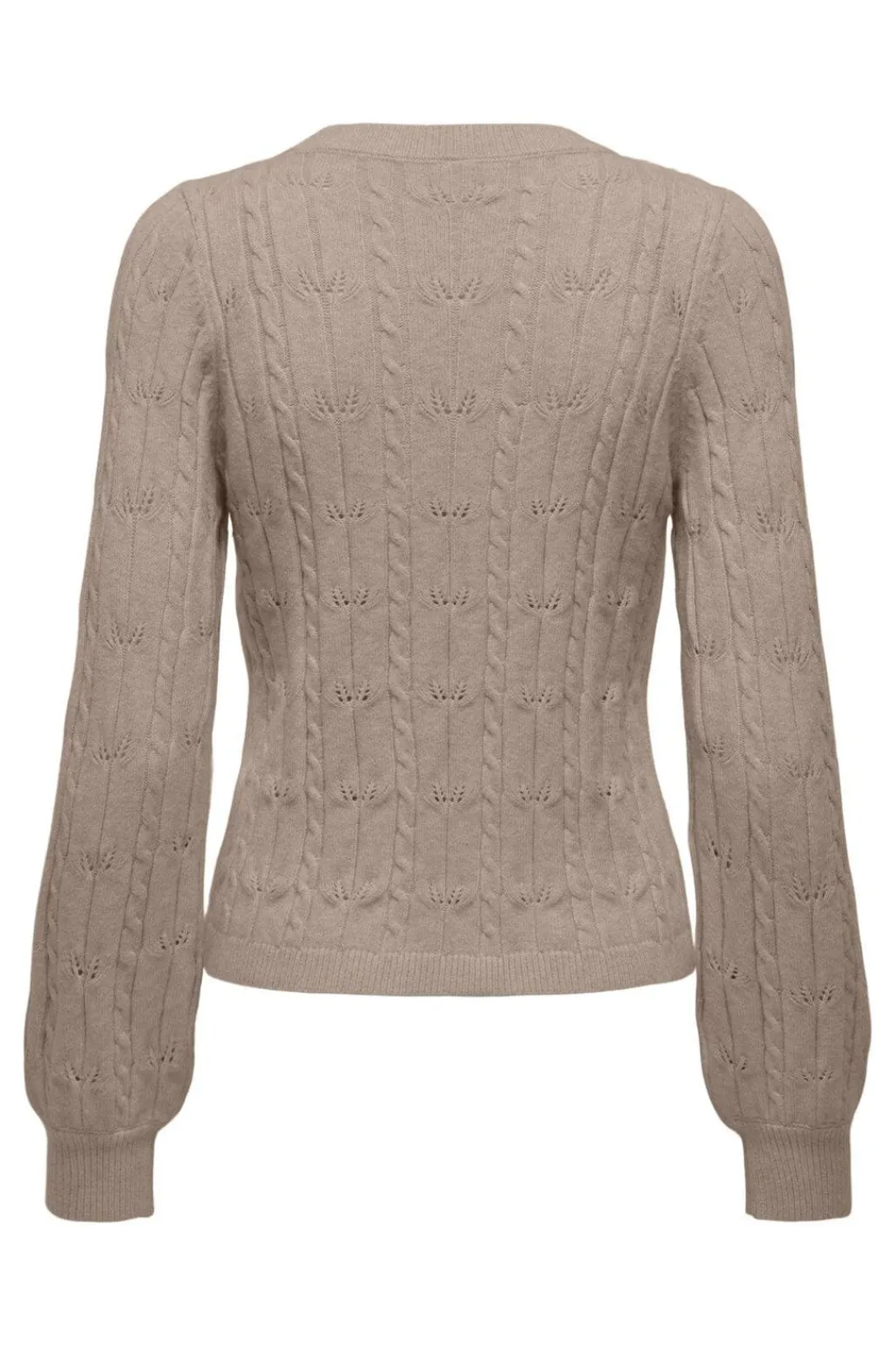 Online Only Onlkatia Ls Structure O-Neck Pull Cc Knt 4959914 Mocha Meringue Melange