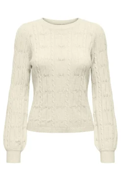 Hot Only Onlkatia Ls Structure O-Neck Pull Cc Knt 4959380 Baby'S Breath