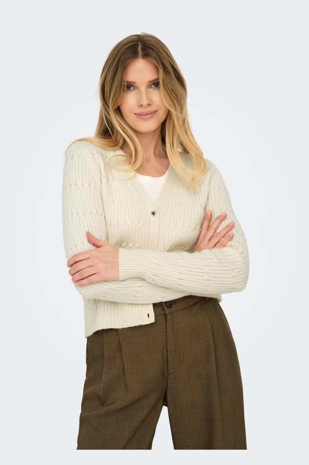 Sale Only Onlkatia Ls Vneck Cardi Knt 4380537 Whitecap Gray Melange