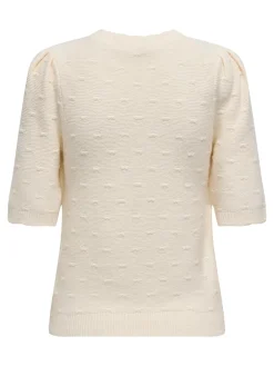 Outlet Only Onlkatia Ss Structure O-Neck Cc Knt 4779544 Whitecap Gray Melange
