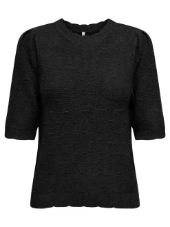 Clearance Only Onlkatia Ss Structure O-Neck Cc Knt 4853813 Black